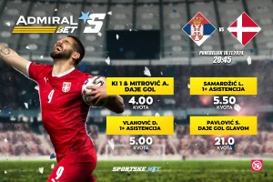 AdmiralBet specijal - Srbija iz svih oružja kreće na Dance, Kalabin gol za kvotu 21!